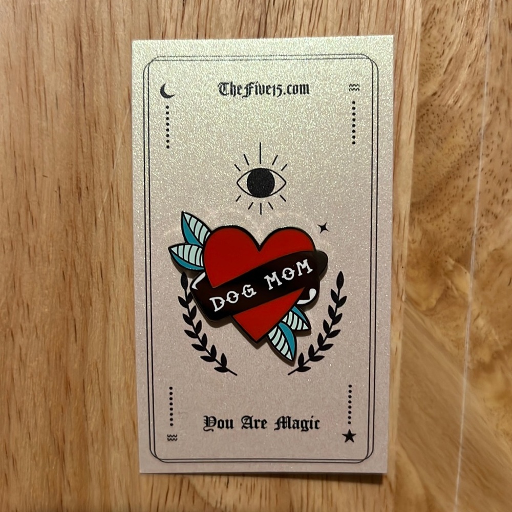 Dog Mom Enamel Pin